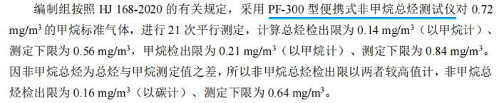 《固定污染源廢氣總烴、甲烷和非甲烷總烴的測定便攜式催化氧化-氫火焰離子化檢測器法》