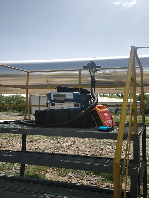 寧夏煤業(yè)集團(tuán)環(huán)境監(jiān)測(cè)站現(xiàn)場(chǎng)非甲烷總烴排放濃度測(cè)試